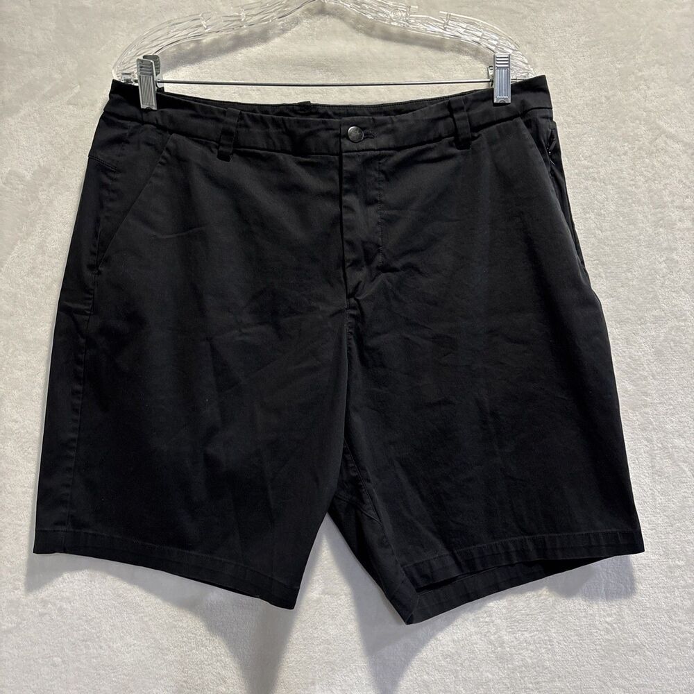 Lululemon Commission Short Slim Chino 9" Black Men's 34 Active Athleisure Golf